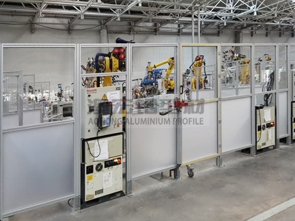 柔性屏生產線工業鋁型材圍欄 柔性屏生產線工業鋁型材圍欄